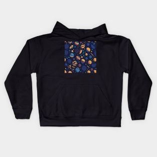 Planets Symphony Patterns Kids Hoodie